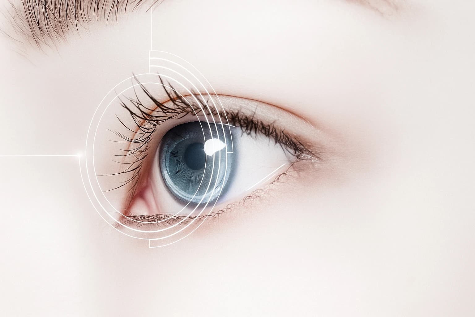 Digital Eye with Biometric Overlay